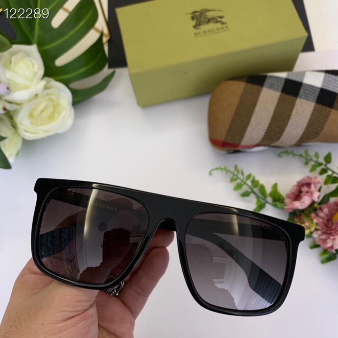 BURBERRY巴寶莉 B4276 方形墨鏡 經典格子logo內側拼接 男女款  lly1096